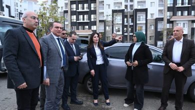 صورة وزيرة الإسكان تتابع موقف الخدمات بالحى السكني الثالث R3 بالعاصمة الجديدة