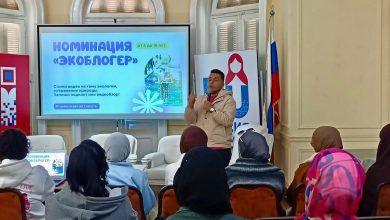 صورة انطلاق مسابقة “البيئة مسئولية الجميع” بالروسي