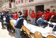 صورة طلاب بجامعة بدر يشاركون في فاعليات مائدة الإفطار السنوى بالمطرية