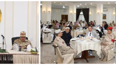 صورة قيادة قوات شرق القناة لمكافحة الإرهاب تنظم لقاءاً وحفل إفطار لعدد من شيوخ وعواقل سيناء