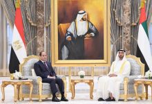 صورة الرئيس السيسي يلتقي محمد بن زايد بالإمارات ويجدد إدانته للاعتداءات الإيرانية