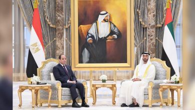 صورة الرئيس السيسي يلتقي محمد بن زايد بالإمارات ويجدد إدانته للاعتداءات الإيرانية