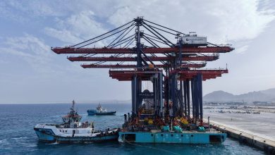 صورة وزير التقل: وصول ثلاث أوناش عملاقة لتعزيز كفاءة محطة سفاجا متعددة الأغراض