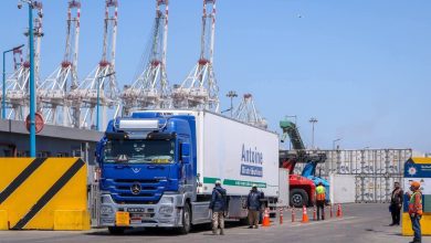 صورة ميناء دمياط يرسخ مكانته كمحور “ترانزيت” إقليمي باستقبال شحنات أوروبية متجهة لدول الخليج عبر خط الرورو