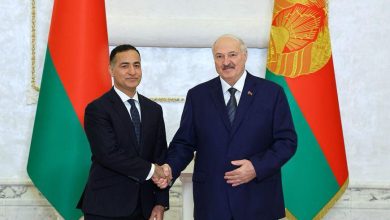 صورة السفير حمدي شعبان يقدم أوراق اعتماده سفيراً “غير مقيم” لدى بيلاروس