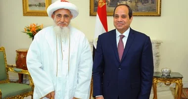 صورة الرئيس السيسي يستقبل سلطان طائفة البهرة ويؤكد دعم مصر لجهود ترميم مساجد آل البيت