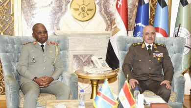 صورة الفريق أحمد خليفة يلتقى نظيره بالكونغو لبحث أواصر التعاون العسكري