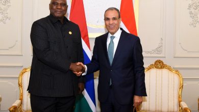 صورة وزير الخارجية يؤكد للمبعوث الأممي دعم مصر لوحدة السودان ورفض “الكيانات الموازية”.