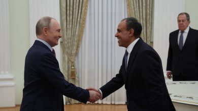 صورة وزير الخارجية يسلم رسالة خطية من الرئيس السيسى إلى  نظيره الروسي