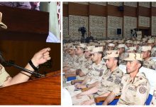 صورة وزير الدفاع والإنتاج الحربى يلتقى عدداً من مقاتلى المنطقة الغربية العسكرية