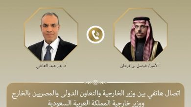 صورة اتصال بين وزيري خارجية مصر والسعودية لبحث تطورات التصعيد الإقليمي