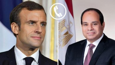 صورة اتصال هاتفي بين السيسي وماكرون لبحث العلاقات الثنائية وتطورات المنطقة