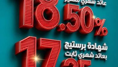 صورة كريدي أجريكول مصر يطرح شهادتي ادخار جديدتين بعوائد تصل إلى 18.5% وعرض خاص بمناسبة 20 عامًا في السوق