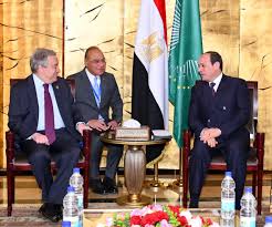 صورة السيسي وجوتيريش يبحثان تطورات الأوضاع الإقليمية ودعم الجهود الأممية للسلام والاستقرار