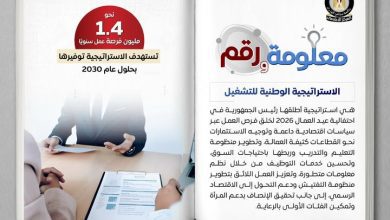 صورة إستراتيجية وطنية تستهدف 1.4 مليون فرصة عمل سنويًا حتى 2030