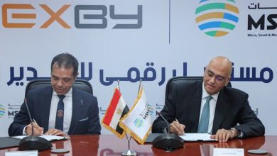 صورة تعاون استراتيجي بين جهاز تنمية المشروعات وشركة EXBY لتعزيز الصادرات